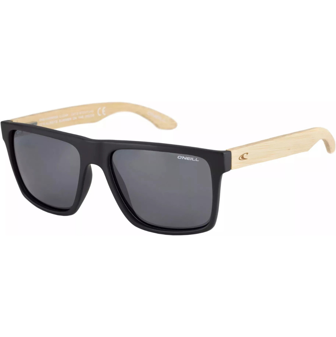 2026 O'Neill Lunettes De Soleil HARWOOD 2.0 ONS-HARWOOD2.0-104P - Noir / Bambou / Smoke Silver Flash